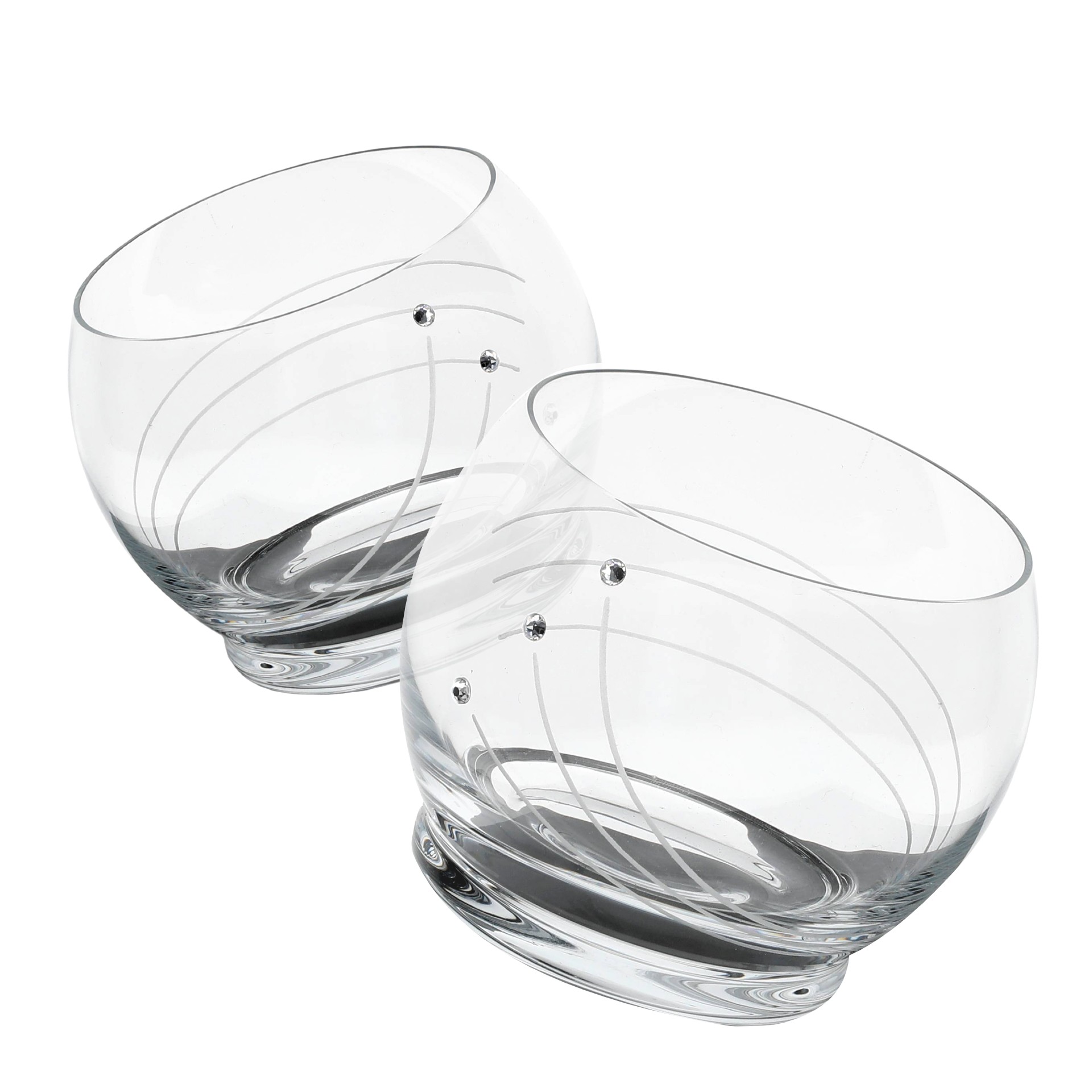 Tancujúce poháre whisky 360ml 30538 Swarovski Crystals (6KS)