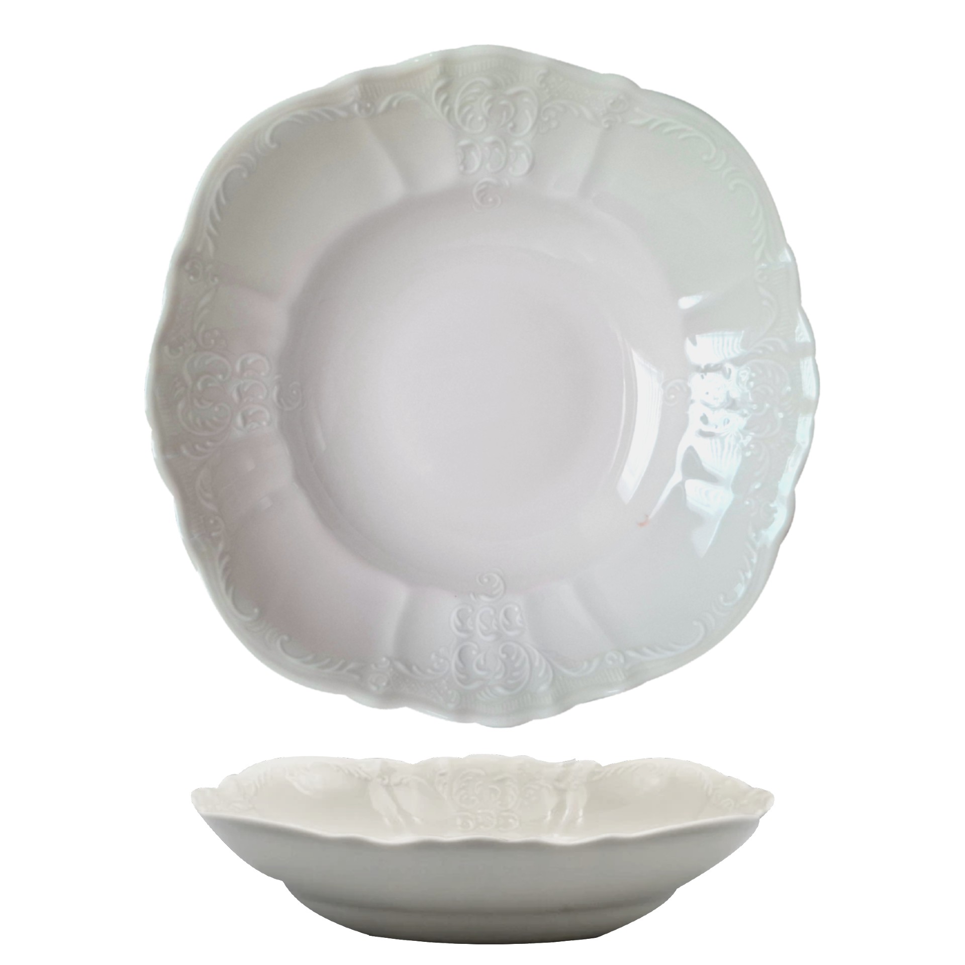 BERNADOTTE - Kompót. misa 19cm I.A., slonová kosť