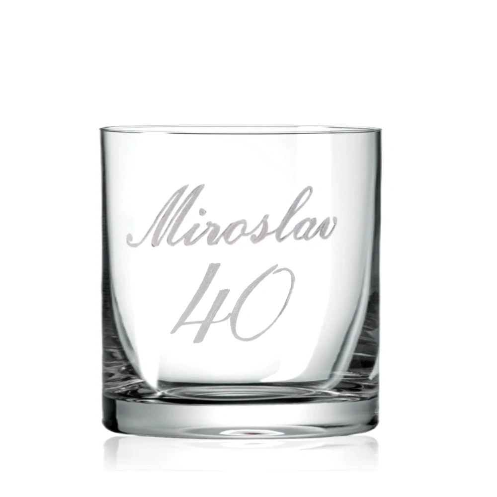 Pohár na whisky s menom OF 300ml (1KS)