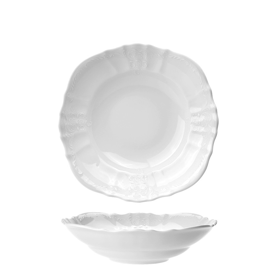 BERNADOTTE - Kompót. misa II.A. 16 cm,biela