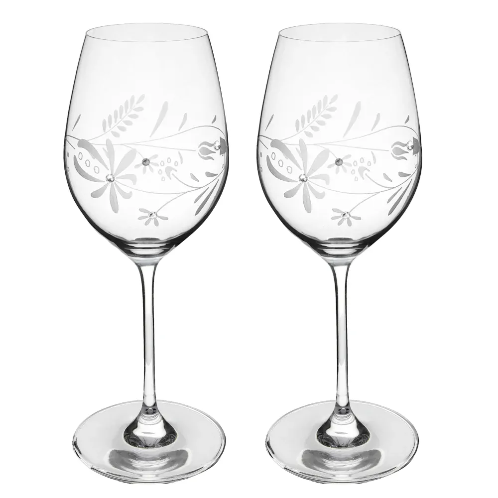 Poháre na víno FOLK 470ml - Celebration (2KS)