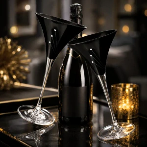 Swarovski koktejlové poháre 31781 čierne 240ml (2ks)