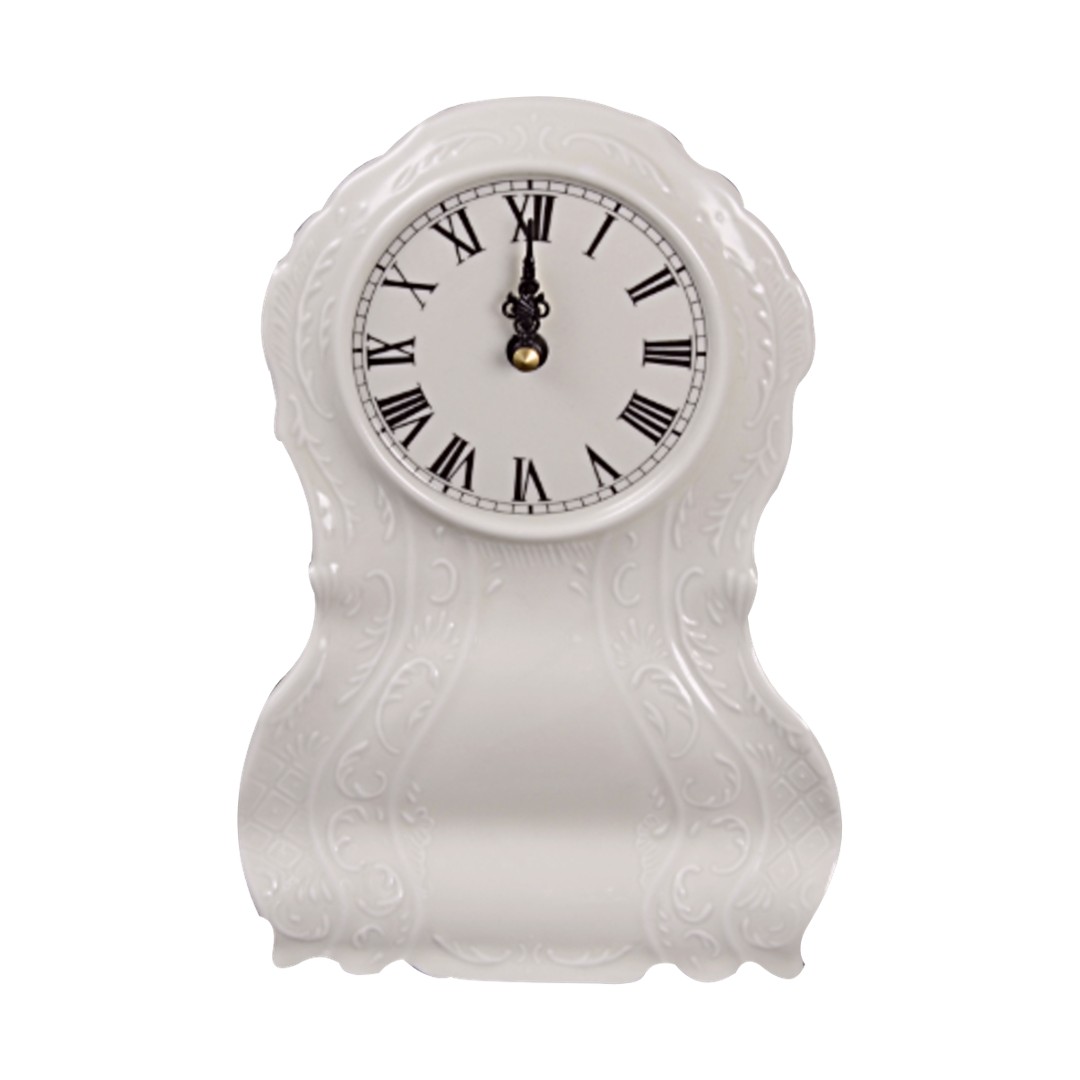 BERNADOTTE krbové hodiny 22cm slonová kosť