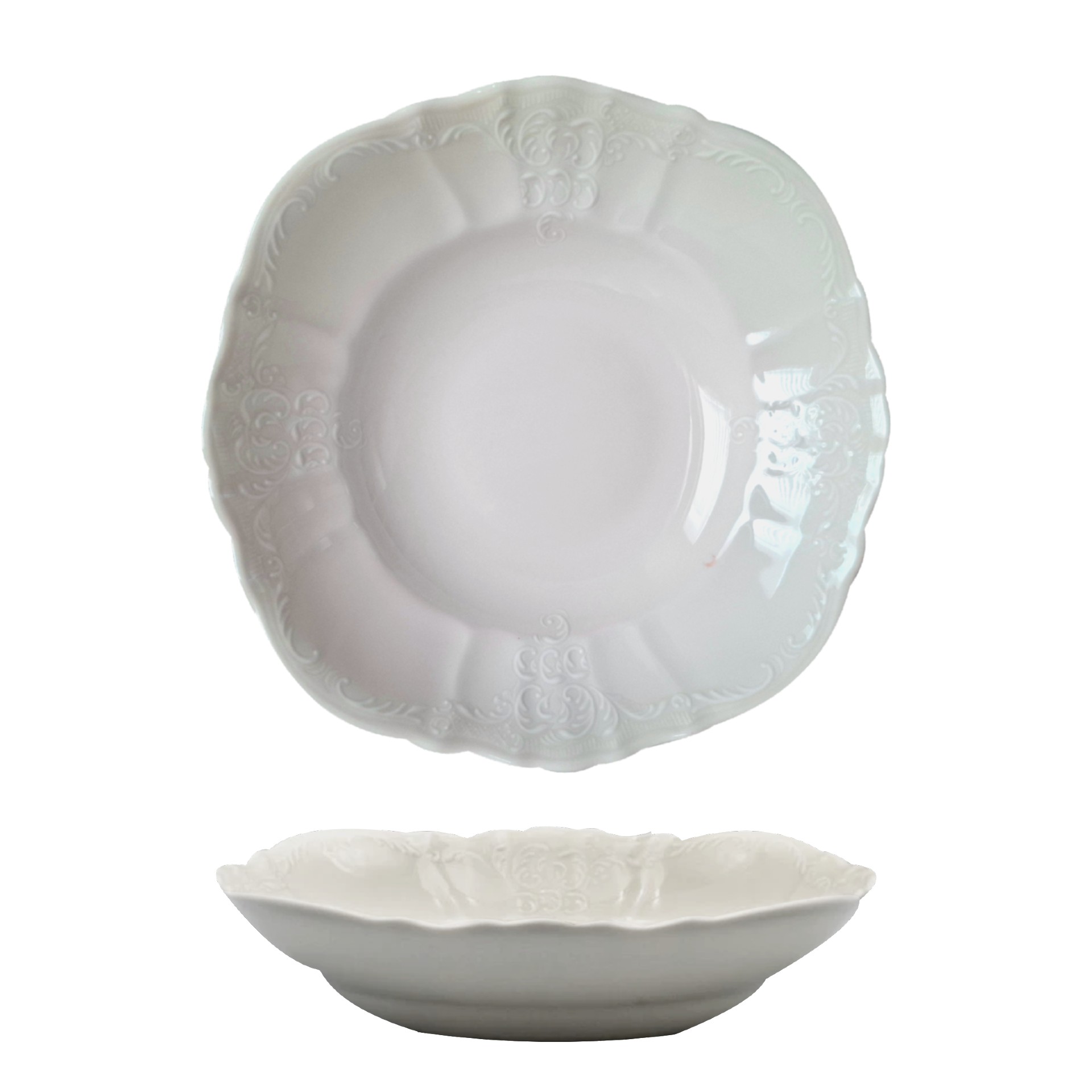 BERNADOTTE - Kompót. misa 16cm  II.A., slonová kosť 