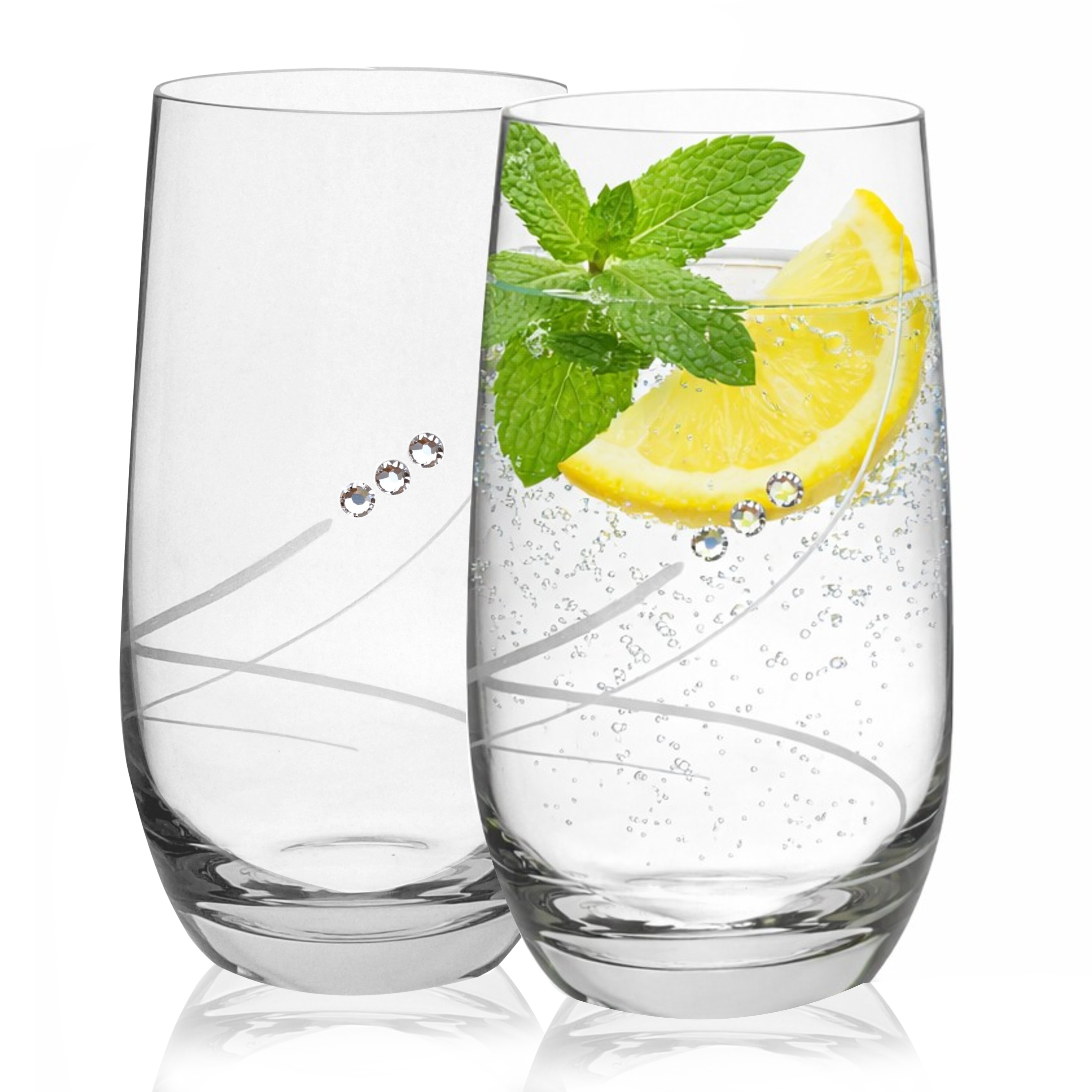 Poháre Globo 390 ml dekor 34799 Crystals (4ks)