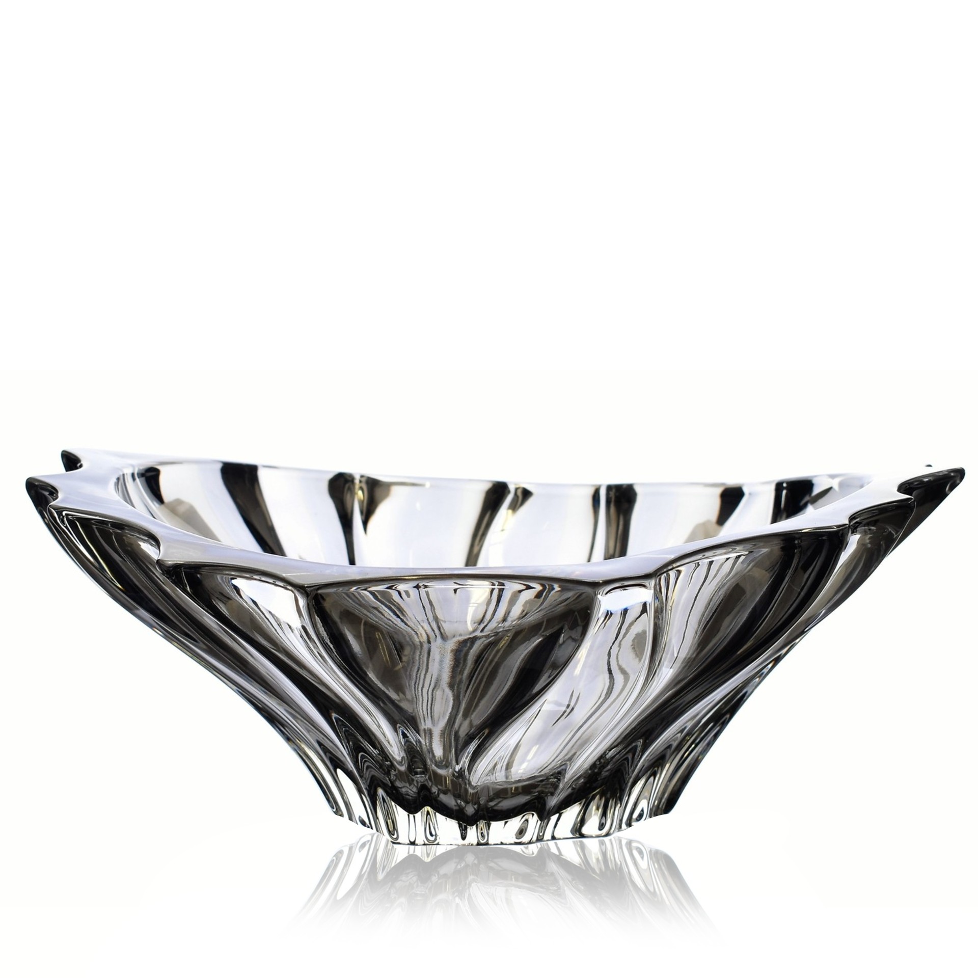 Aurum Plantica krištáľová misa 33 cm Grey (1ks)