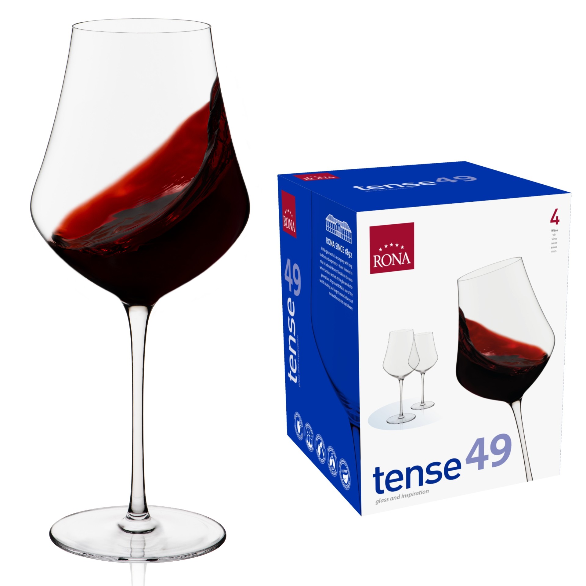 Poháre na víno RONA Tense 490 ml (4ks)
