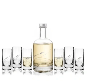 Darčeková súprava fľaša 500 ml s pohárikmi Crystals 34799