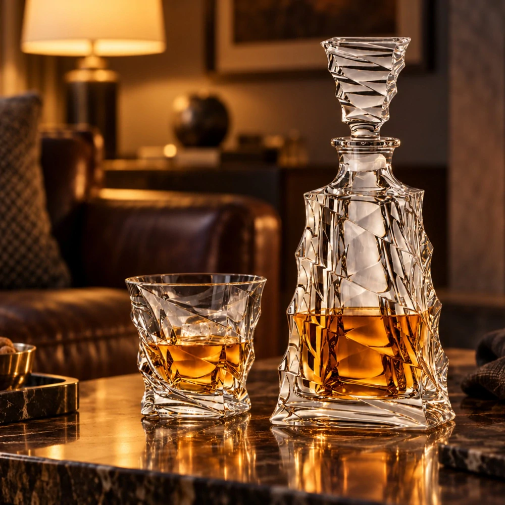 Whisky set Casablanca fľaša 620ml + 6 pohárov 300 ml