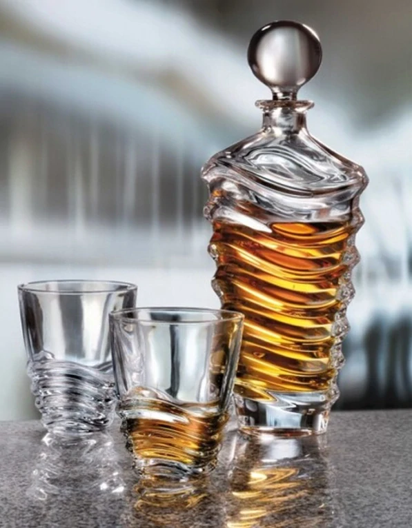 Whisky set Wave decanter 620ml + poháre 300ml (1+6)