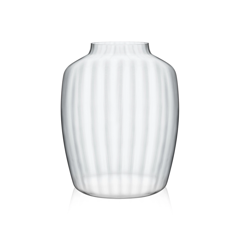 Váza na kvety Ambiente optical s optišovým prevedením 23cm 5446