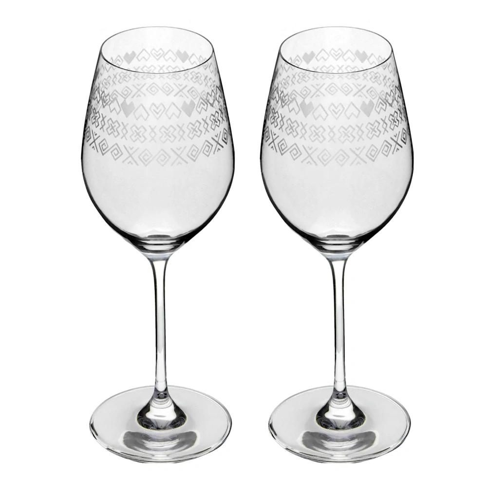 Poháre na víno 360ml Čičmany (2KS)