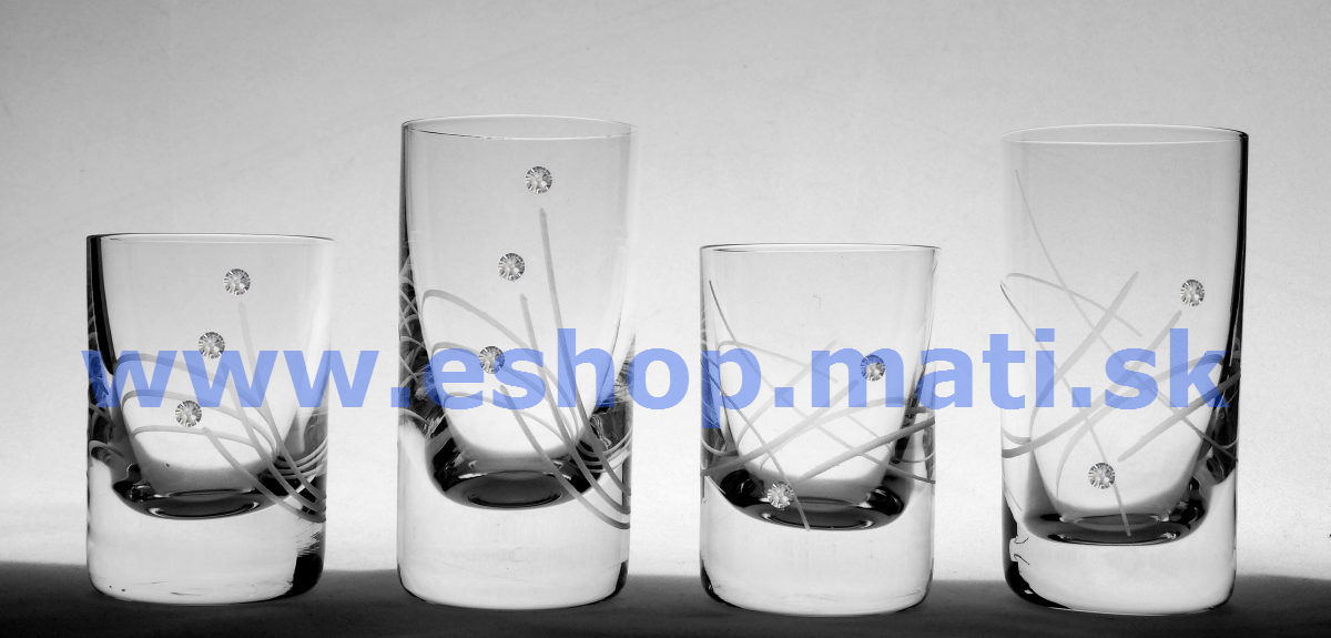 Vodka Spirit glass 30ml 27181 Swarovski Crystals (6KS)