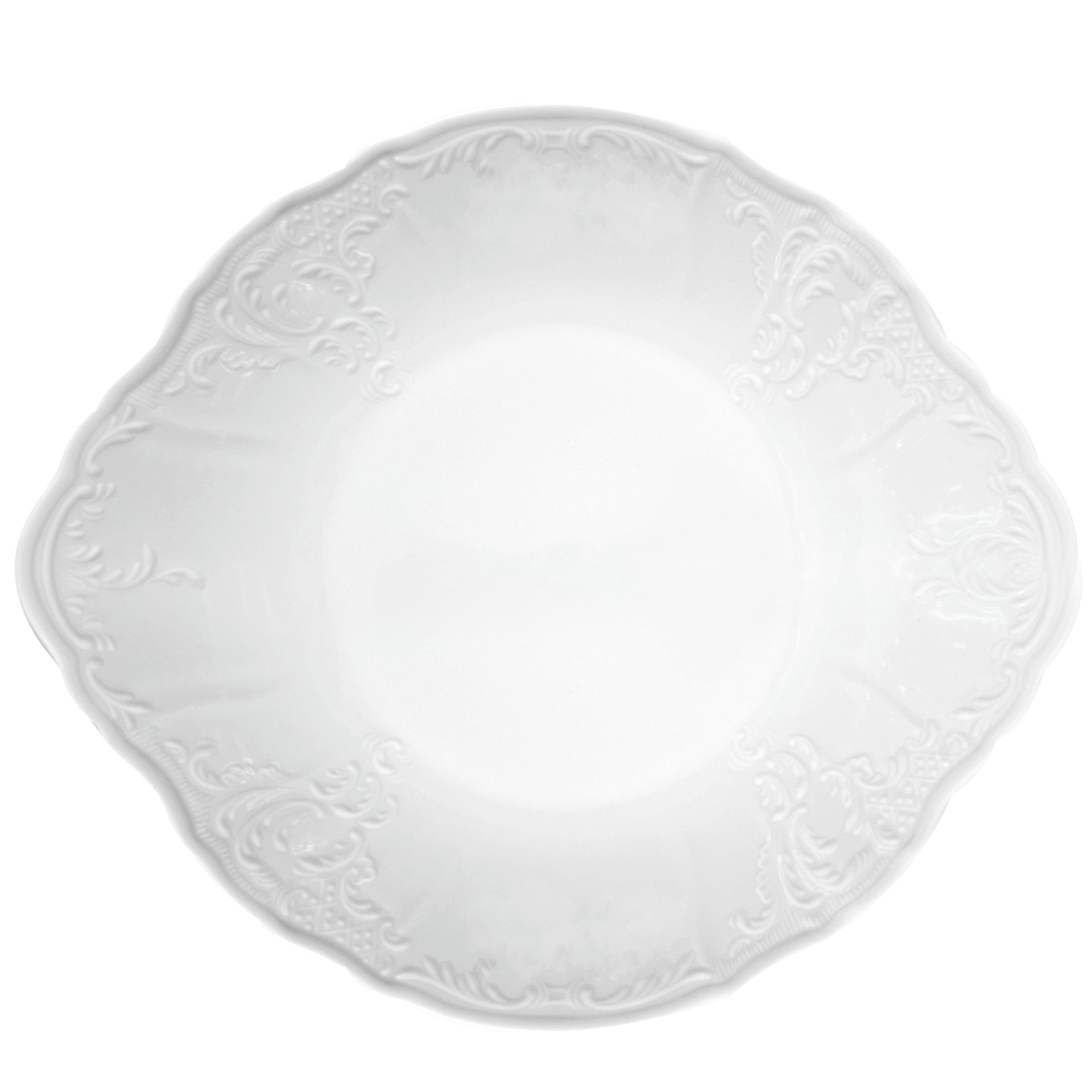 Koláčová dezertná súprava Bernadotte biela (1+6 ks)