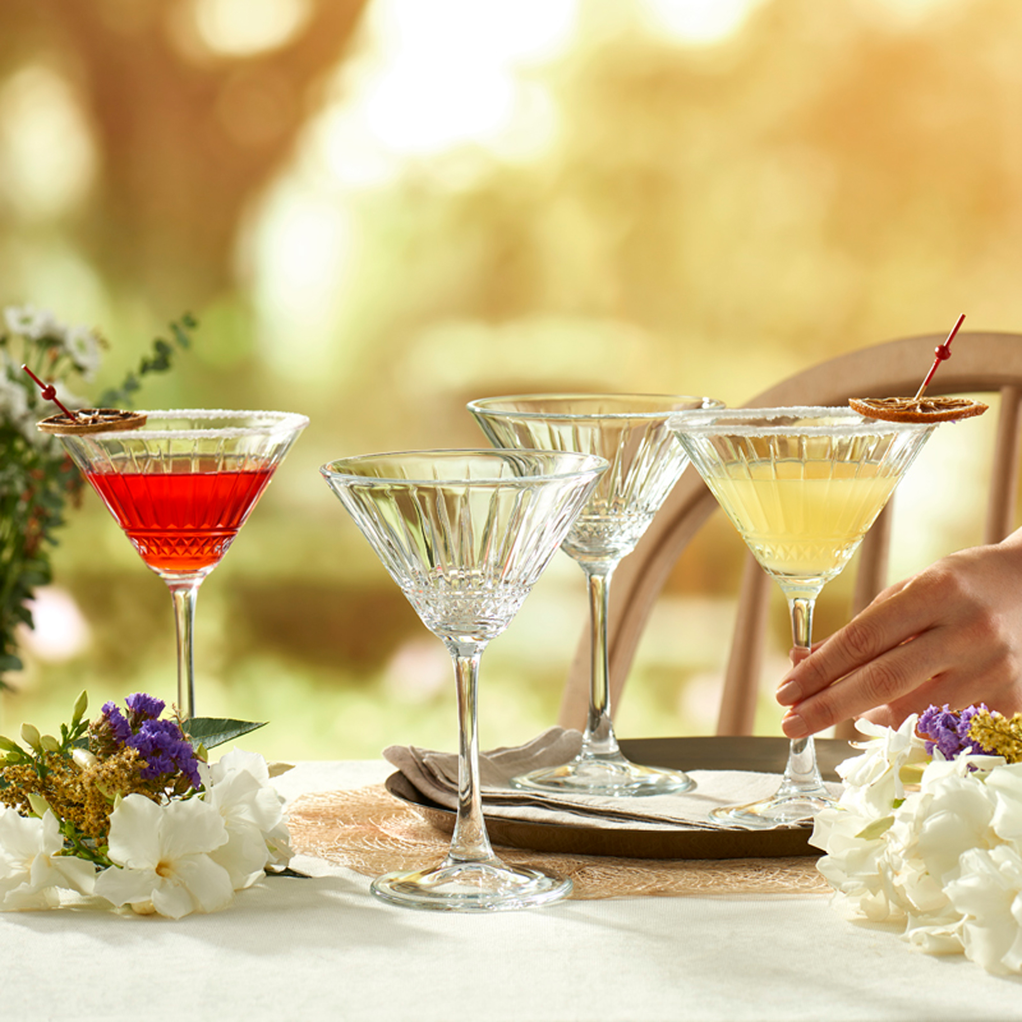 GASTRO Koktejlové, martini poháre ELYSIA 220 ml (4 ks)