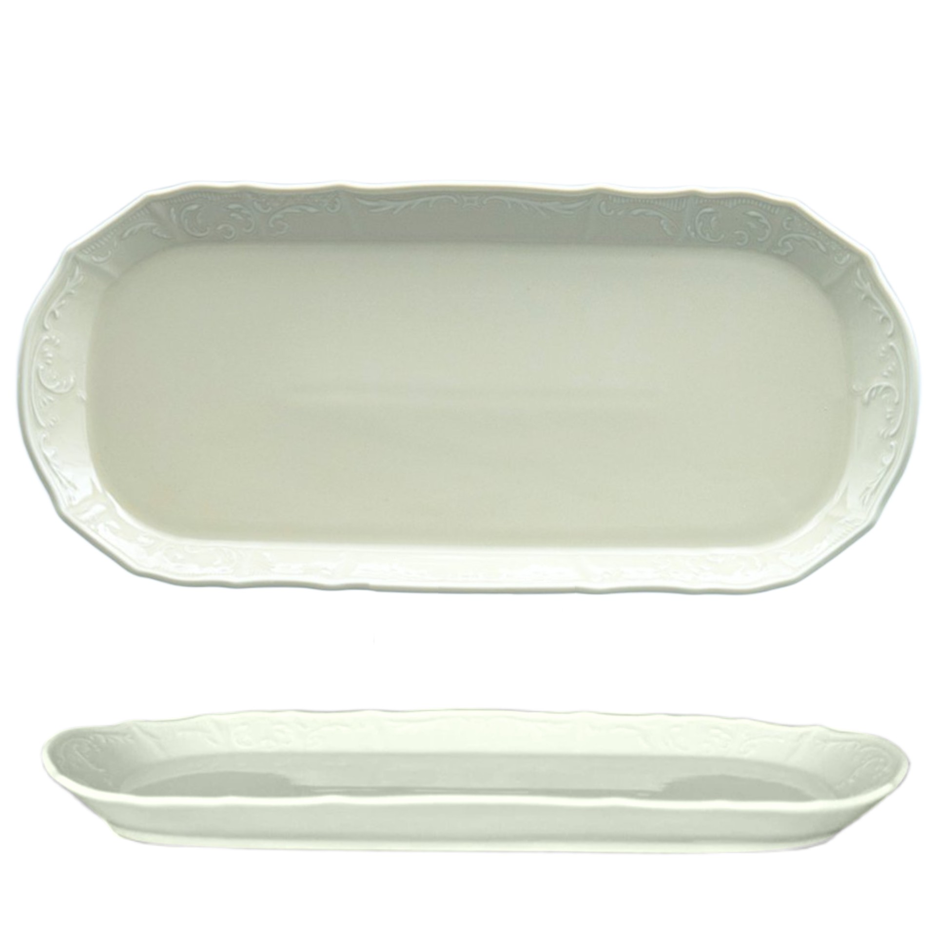 BERNADOTTE - podnos 37cm, slonová kosť II.akosť