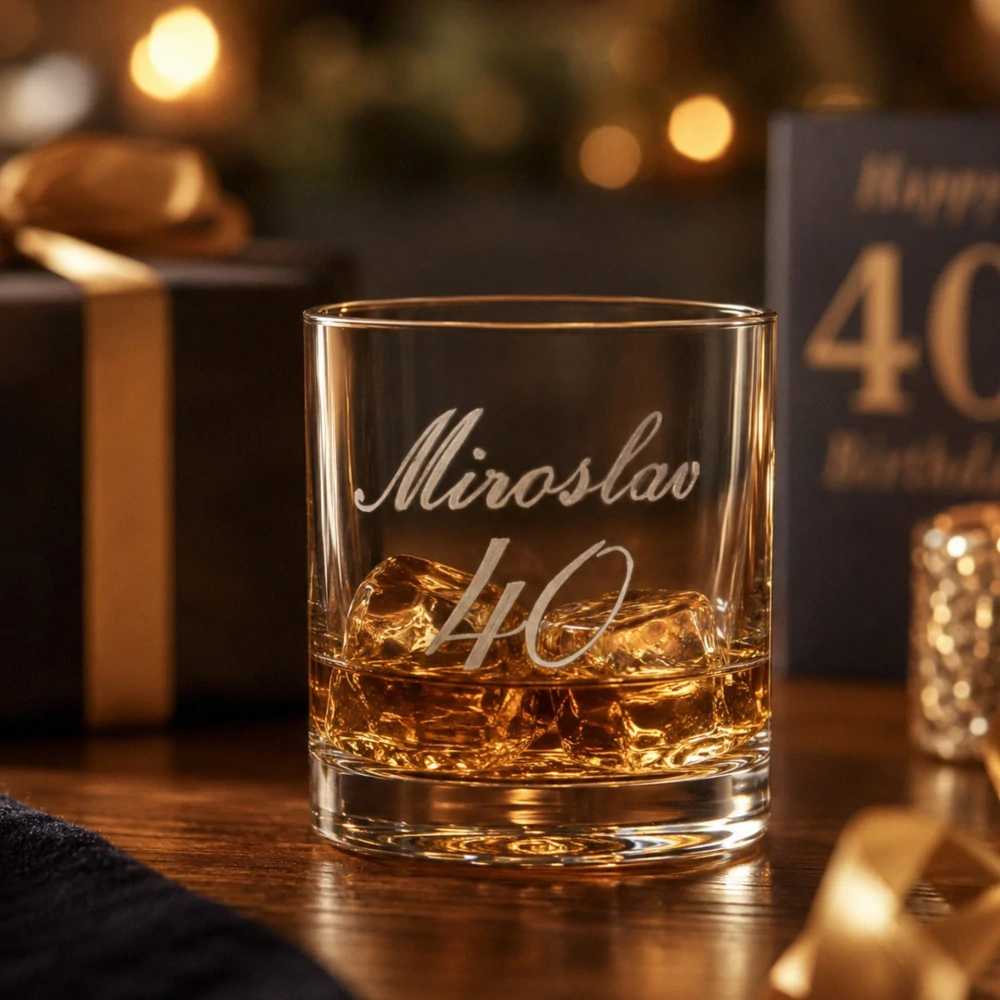 Pohár na whisky s menom OF 300ml (1KS)