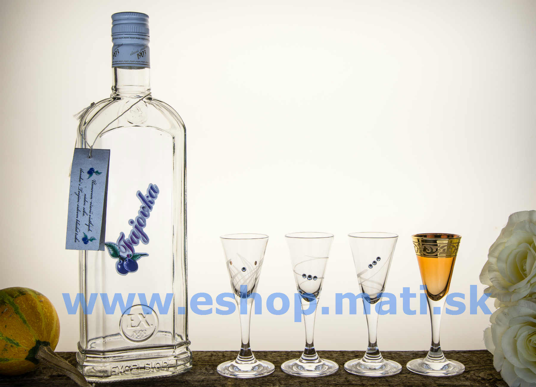 Malibu Likérky 25ml 18karát. zlato (6ks)