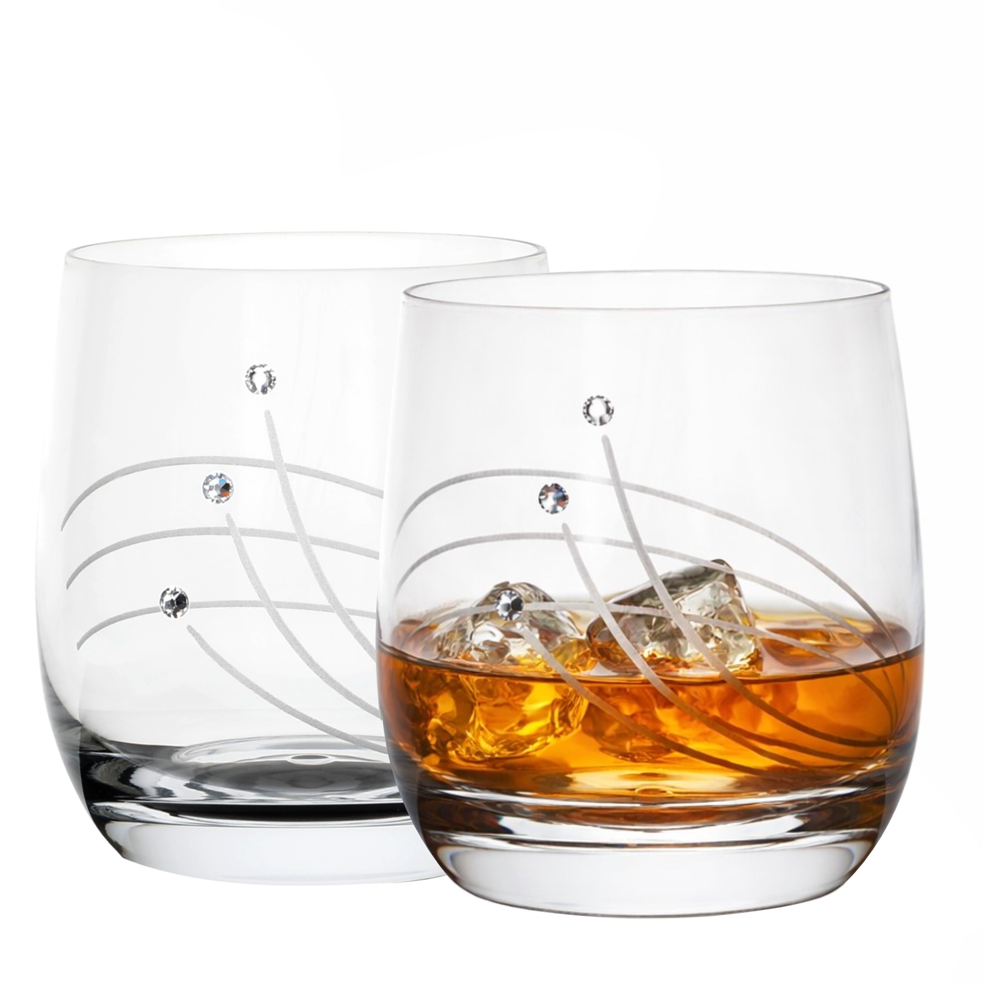 Poháre Globo Whiskey 350ml 30538 Swarovski Crystals (6KS)