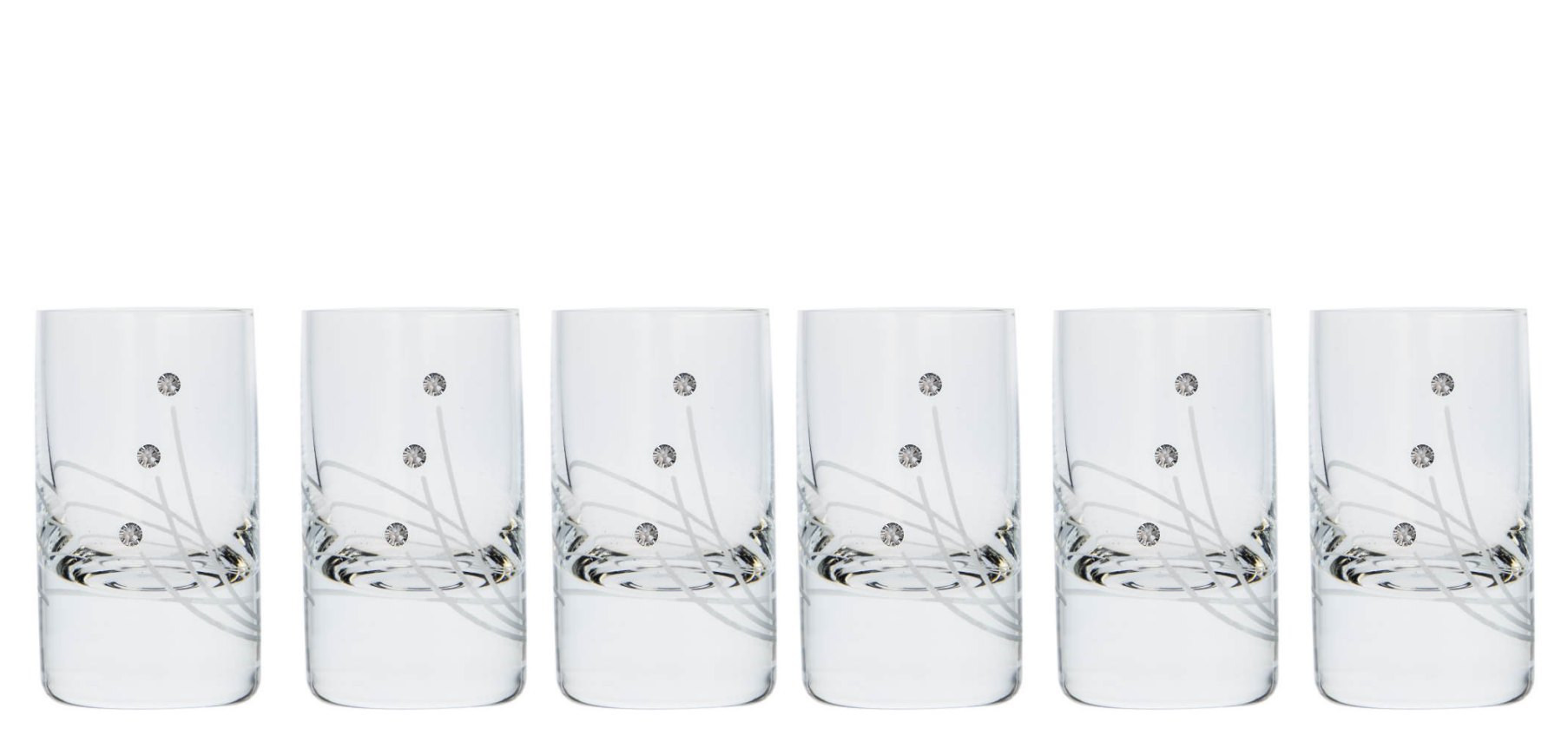 Darčeková súprava na destilát Platina 30538 Swarovski Crystals (1+6 ks)