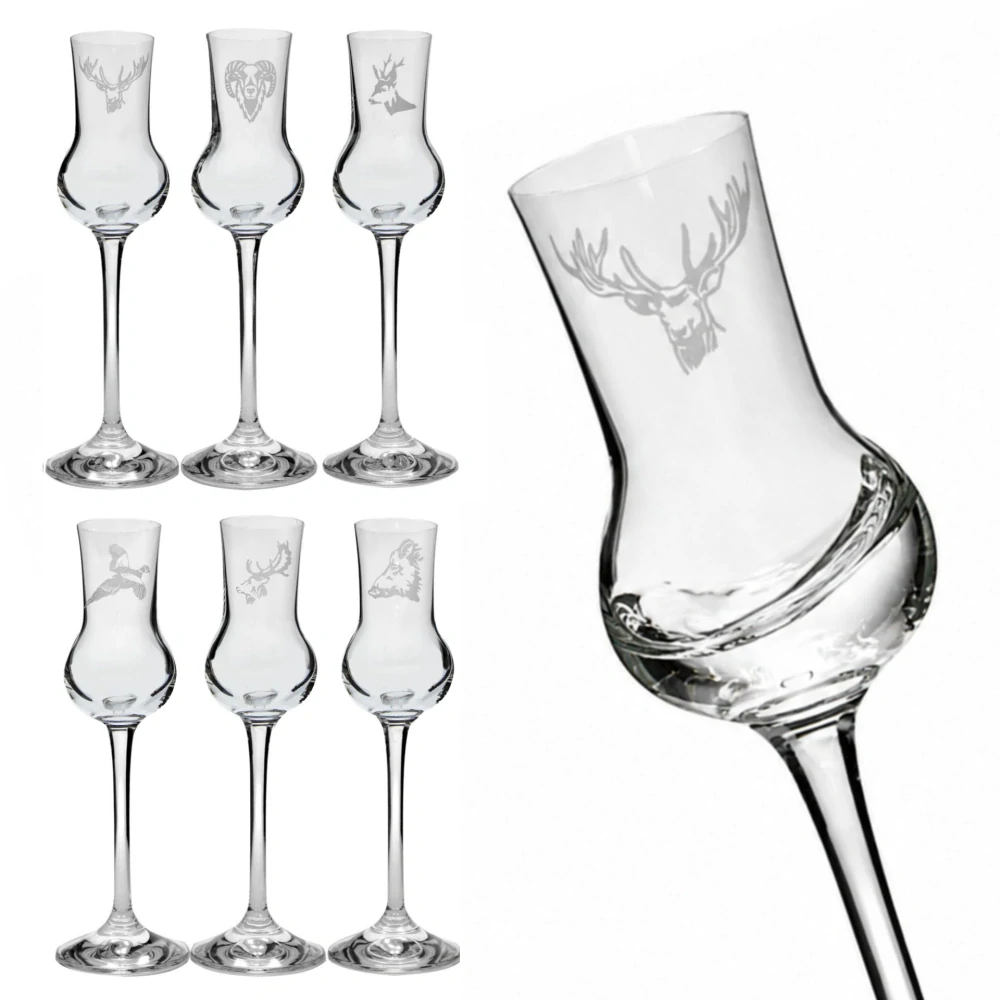 Poháre Grappa 70ml HUNTER / LOVEC (6ks)