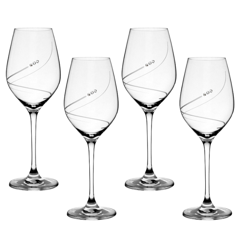Pohár na víno 360ml 34799 Swarovski Crystals (4ks)