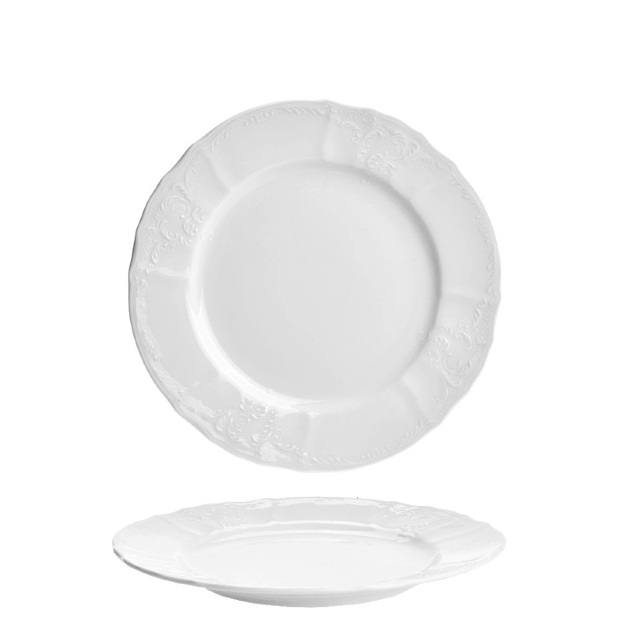 Koláčová dezertná súprava Bernadotte biela (1+6 ks)