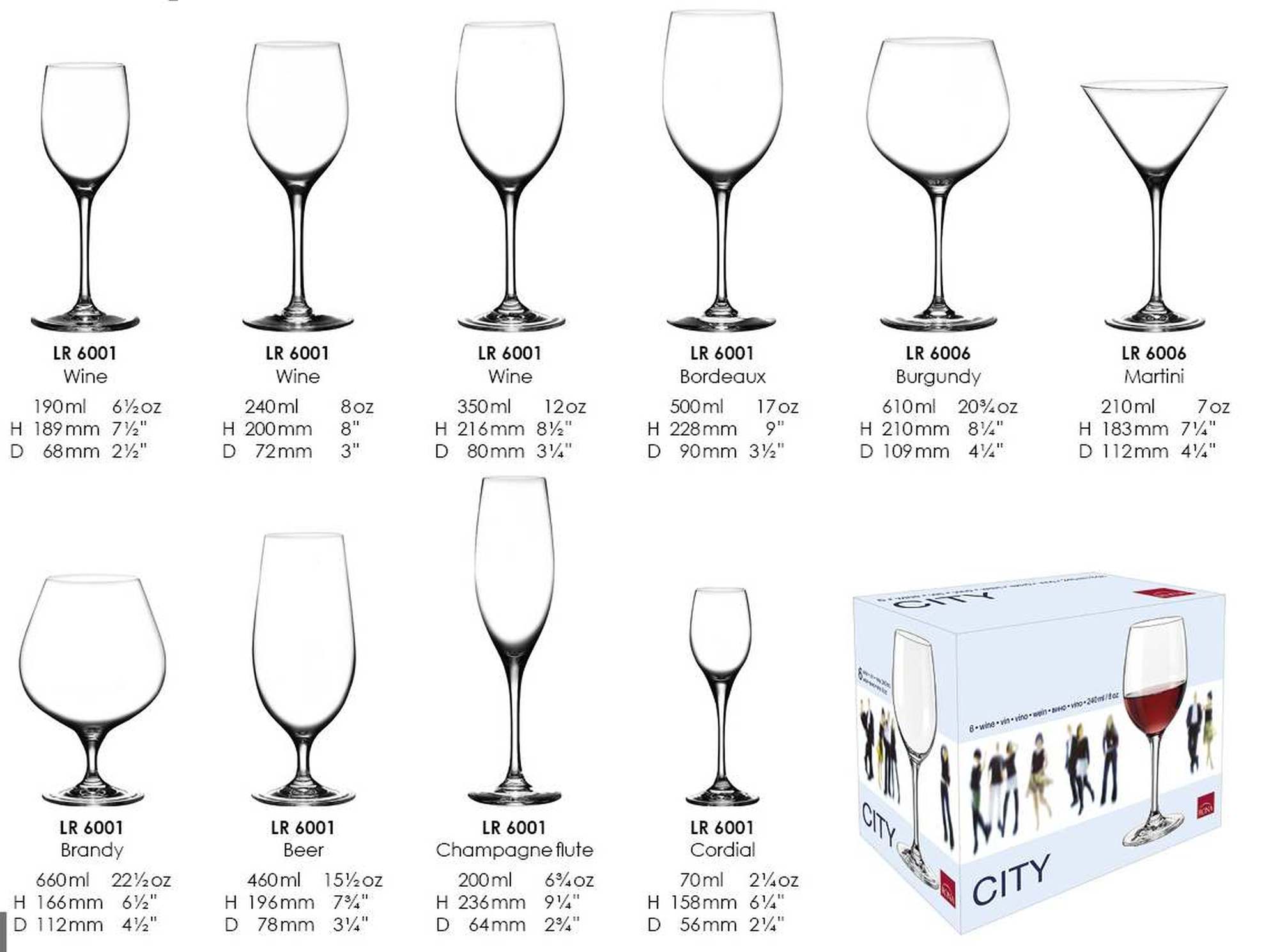 City 500ml Bordeax (6KS)