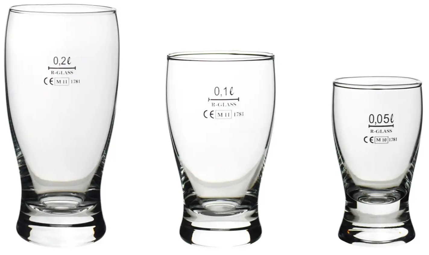 Gentleman pohár ciachovaný 0,3l (12ks)