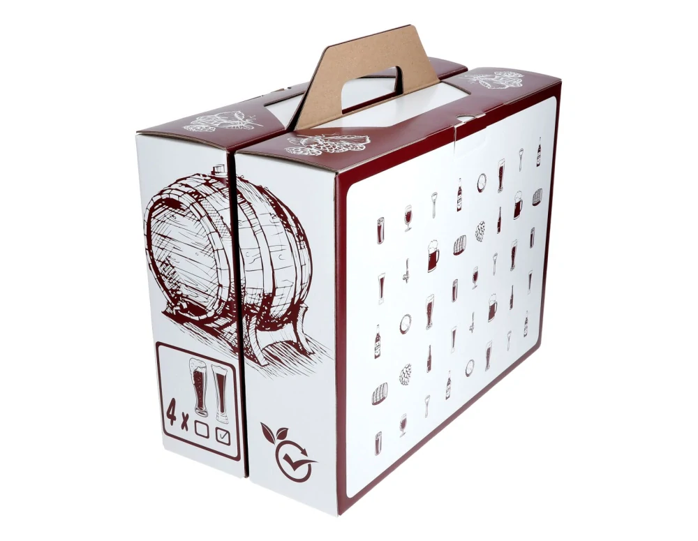 Pivové poháre HEFF 500ml dekor (4ks) - ideálne ako darček