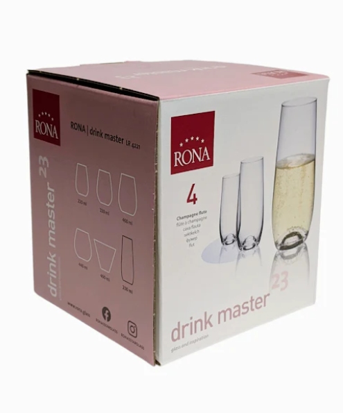 Pohár na šampanské Drink Master fletňa 230 ml (4KS)