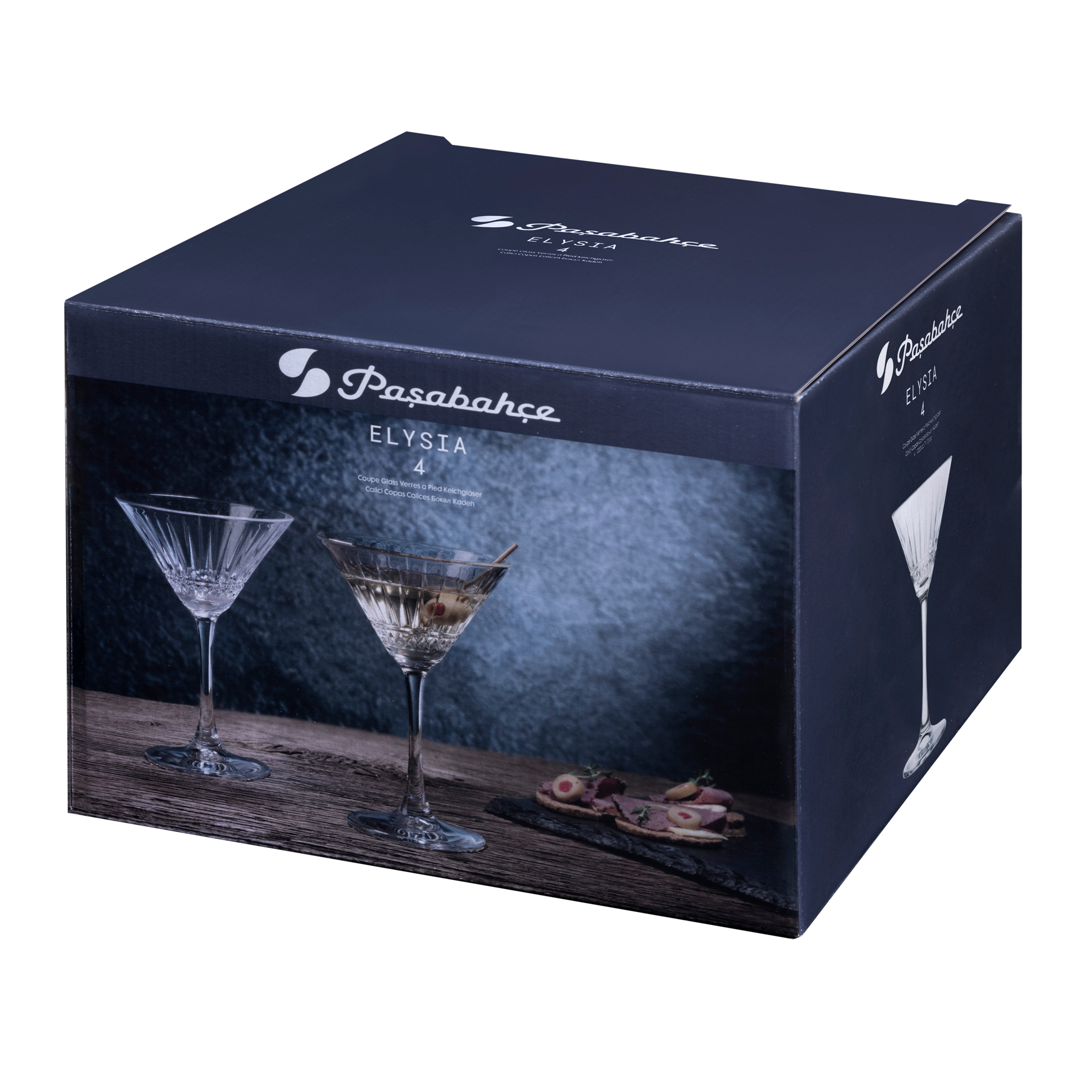 GASTRO Koktejlové, martini poháre ELYSIA 220 ml (4 ks)