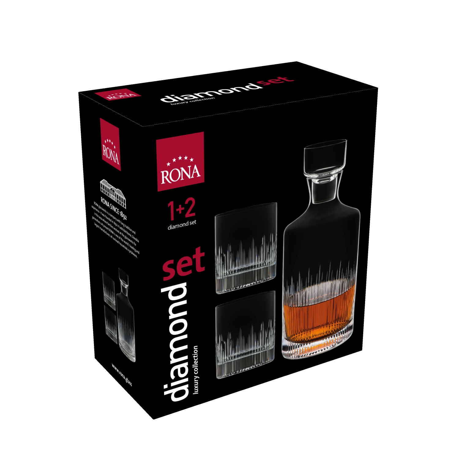Whisky set DIAMOND Luxury RONA 1+2 ks