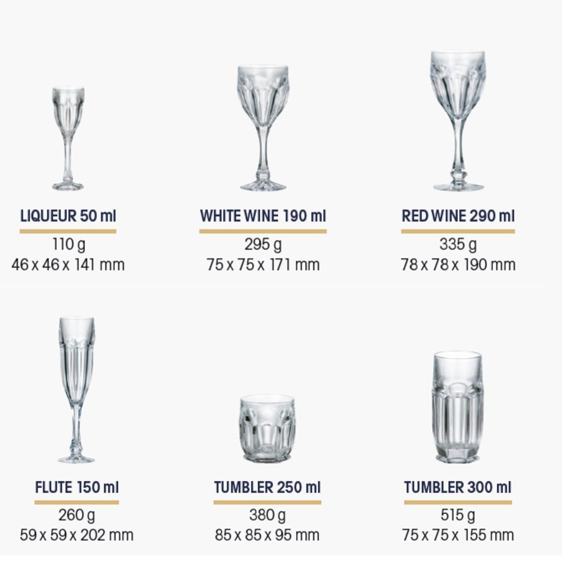 Krištáľový pohár na šampanské Safari 150ml (6ks)