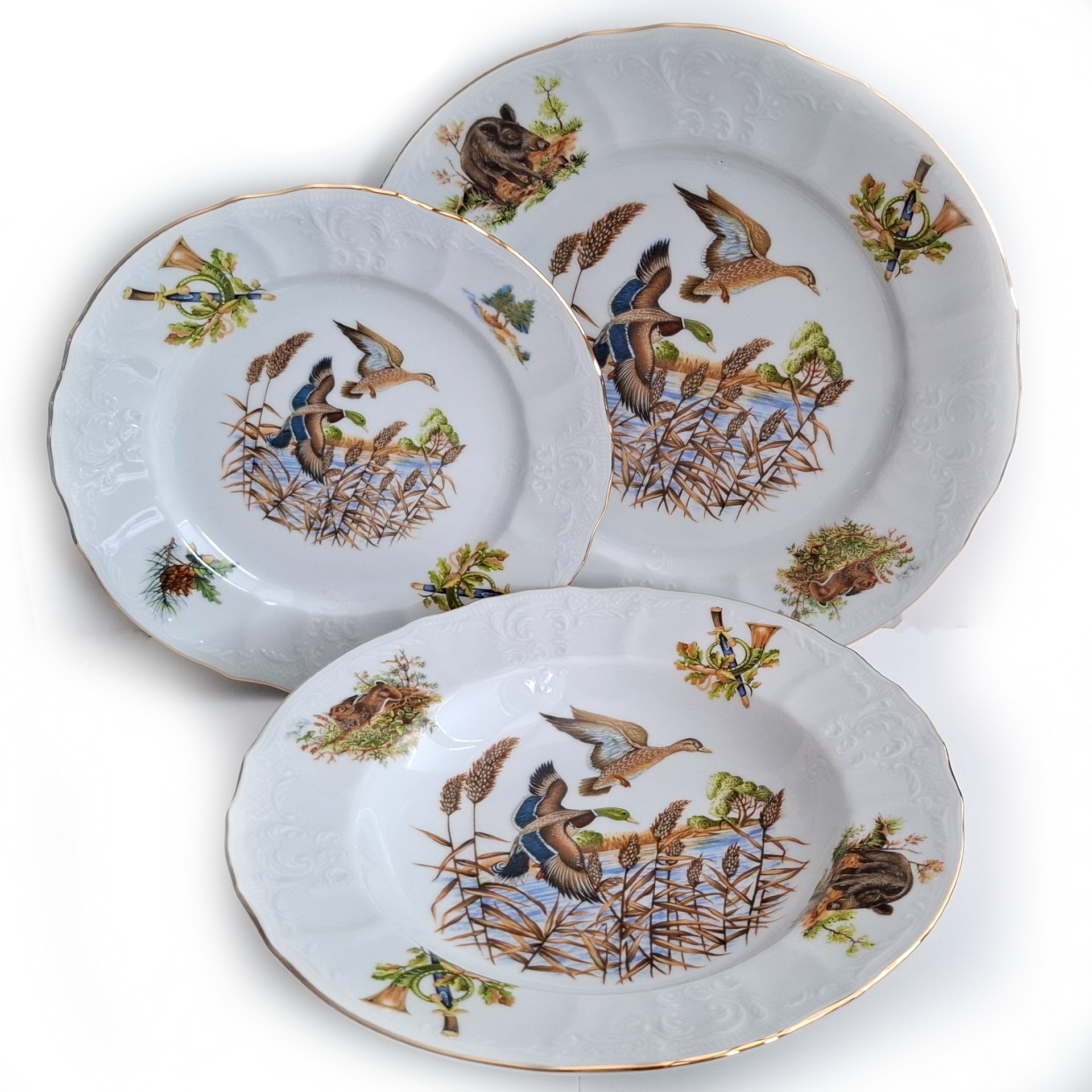 BERNADOTTE 26D. obedová súprava Poľovník, EU001011