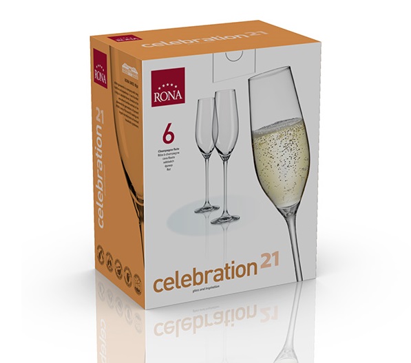 Pohár na šampanské Celebration 210ml (6KS)