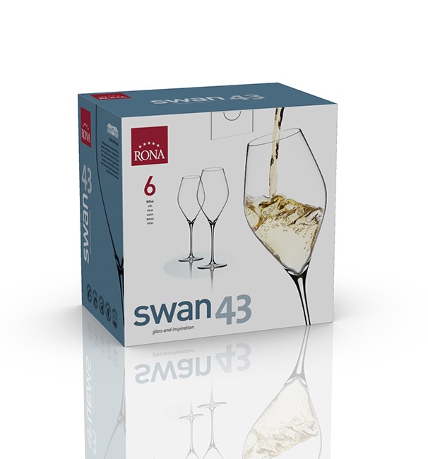 Pohár na víno Swan 430ml (6 ks)